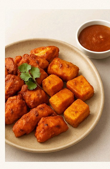 Marinated chicken and paneer tikka